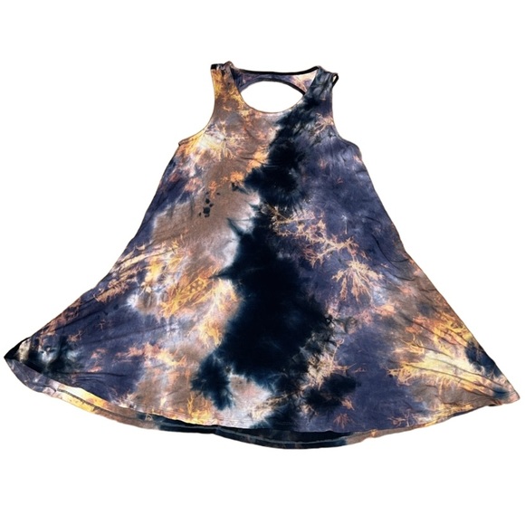 3 for $20 WISHLIST Tie Dye Tank Swing Dress Scoop Neck Open Back Sleeveless Pink - Picture 13 of 13